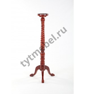 HK-813. Подставка для цветов (массив красного дерева) ANTIQUE, цвет: вишня